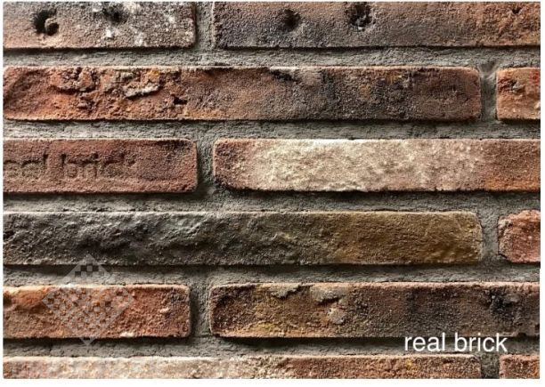 Кирпич ручной формовки Real Brick КР/1 ПФ Ригель рядовой antic RB 04 глина античная