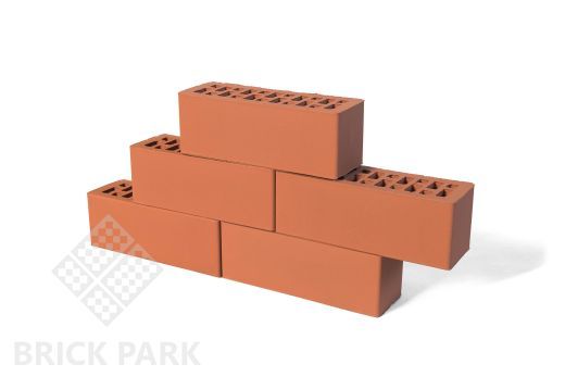 Кирпич BRAER красный гладкий NF 0.9