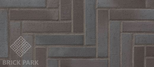 Клинкерная тротуарная плитка Stroeher Spaltklinker 212 Braun Bunt 240x52x18