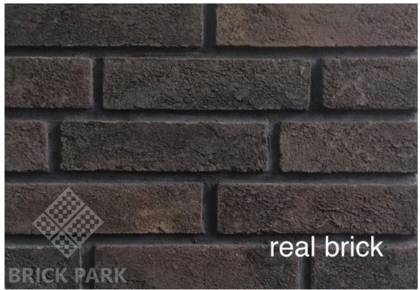 Кирпич ручной формовки Real Brick КР/0,5ПФ угловой RB 06 горький шоколад