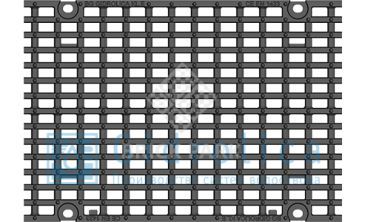 Решётка чугунная ячеистая DN300, 500/347/25, 25/14, кл. Е600