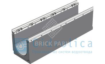 BGU-Z Универсальный лоток DN200, № 10-0, с оцинкованной насадкой, без уклона