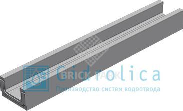 BGF Мелкосидящий лоток DN100, h 100, без уклона