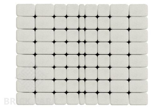 Бетонная брусчатка БРАЕР Классико белый 172x115x60
