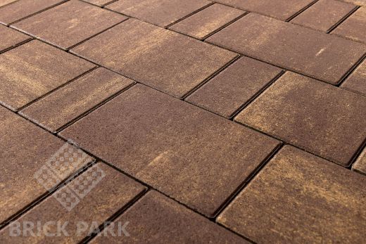 Бетонная брусчатка БРАЕР Старый город Ландхаус Color Mix 18 Мускат 160x160x80