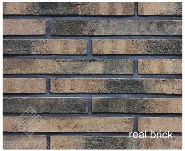 Кирпич ручной формовки Real Brick КР/0,5ПФ Ригель 2 угловой RB 05 коричневый