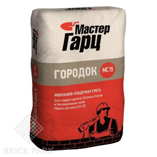 Смесь монтажно-кладочная Мастер Гарц Городок МС15 M150 50 кг