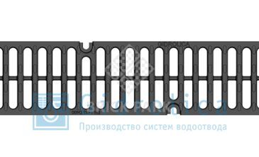 Решетка водоприемная Gidrolica Super РВ -10.14.50 - щелевая чугунная ВЧ, кл. D400