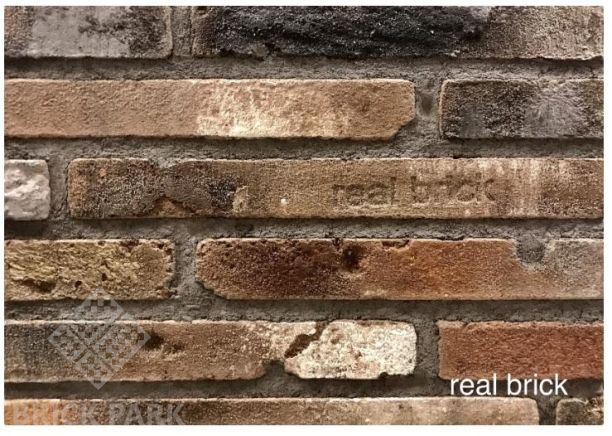 Кирпич ручной формовки Real Brick КР/0,5ПФ Ригель antic RB 05 глина античная коричневая