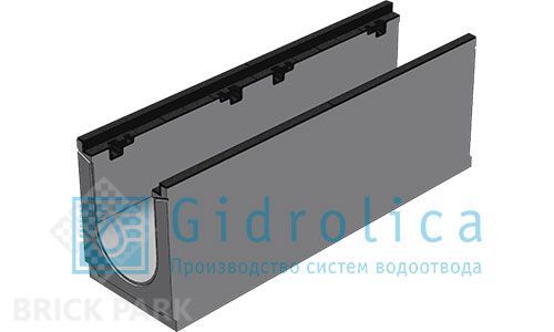 BGZ-S лоток для тяжелых нагрузок DN200, № 20-0, с чугунной насадкой, без уклона