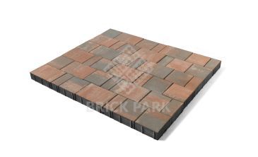 Бетонная брусчатка БРАЕР Старый город Ландхаус Color Mix Тип 4 / Койот 240x160x80