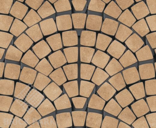 Тротуарная плитка Каменный век Классико Ориджинал Color Mix Оранжево-белый 115×115×60