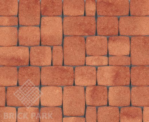 Тротуарная плитка Каменный век Урбан Color Mix Коричнево-оранжевый 600×300×80