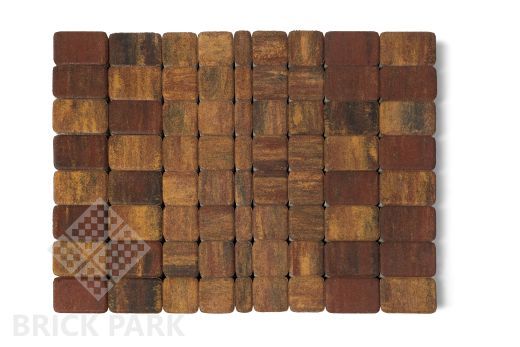 Бетонная брусчатка БРАЕР Классико  Color Mix Тип 10 МАЛЬВА 57x115x60