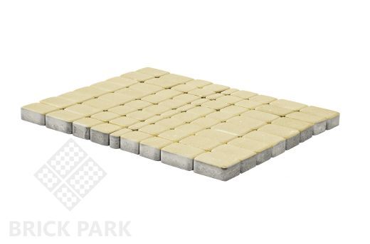 Бетонная брусчатка БРАЕР Классико песочный 172x115x60