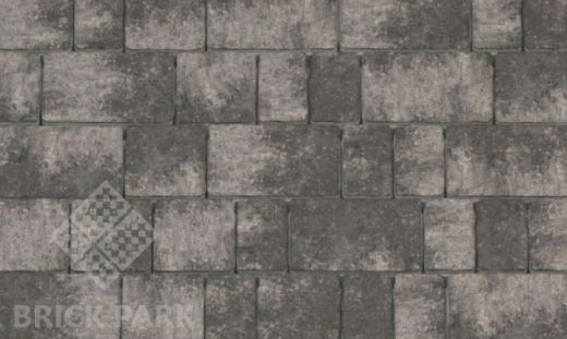 Тротуарная плитка Каменный век Старый город Color Mix Черно-белый 100×160×60