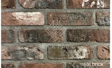 Кирпич ручной формовки Real Brick КР/1 ПФ antic RB 04 глина бордовая 