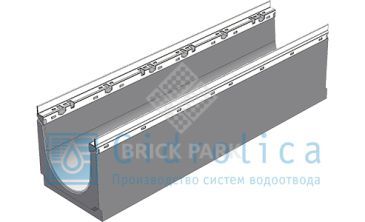 BGU-Z Универсальный лоток DN200, № 0, с оцинкованной насадкой, без уклона