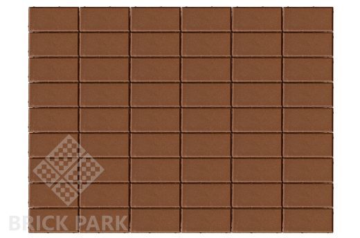 Бетонная брусчатка БРАЕР Прямоугольник Коричневый 200x100x40