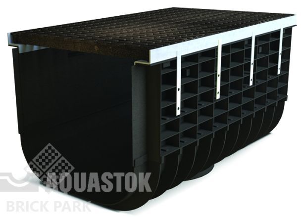 Лоток ЛВП Profi DN500 H365 C250 комплект с решеткой чугунной