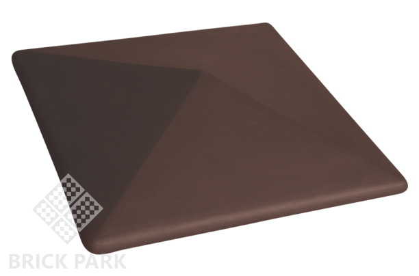 Колпаки на забор King Klinker Коричневый 400x400x90