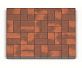 Тротуарная плитка Каменный век Кирпичик Color Mix Коричнево-оранжевый 200×100×40