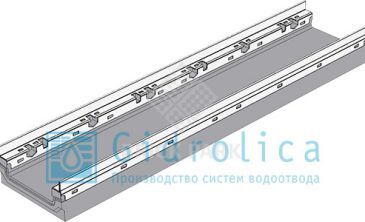 BGF-Z Мелкосидящий лоток DN150, с оцинкованной насадкой, h 100, без уклона