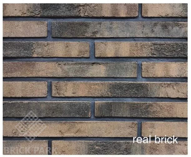 Кирпич ручной формовки Real Brick КР/0,5ПФ Ригель RB 05 коричневый   