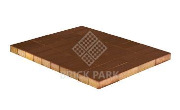 Бетонная брусчатка БРАЕР Прямоугольник Коричневый 200x100x60