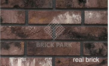 Кирпич ручной формовки Real Brick КР/0,5ПФ угловой RB 04 бордовый