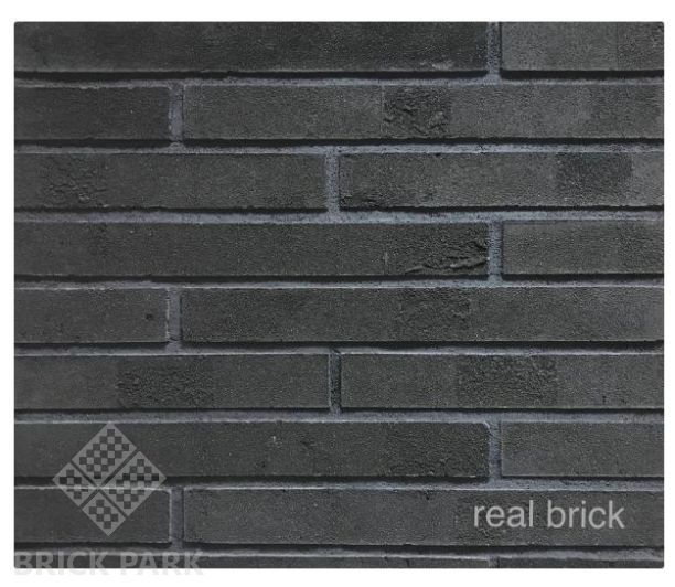 Кирпич ручной формовки Real Brick КР/0,5ПФ Ригель RB 13 графитовый