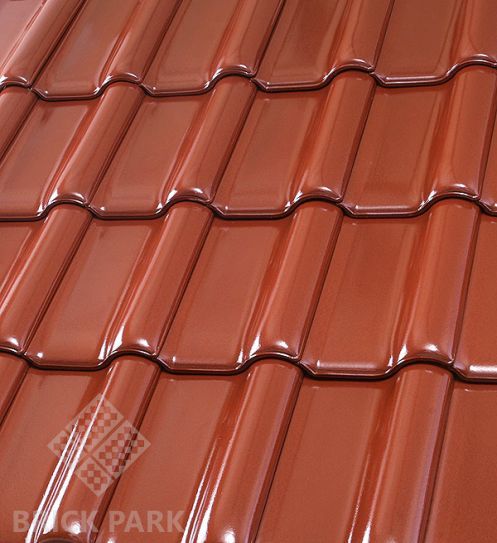 Керамическая черепица Roben FLANDERNplus Cayenne, glanz-engobe (Кайен, глянцевый ангоб) 