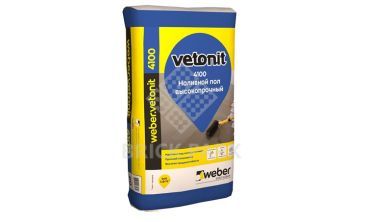 Пол наливной самовыравнивающийся Weber.Vetonit 4100 20 кг