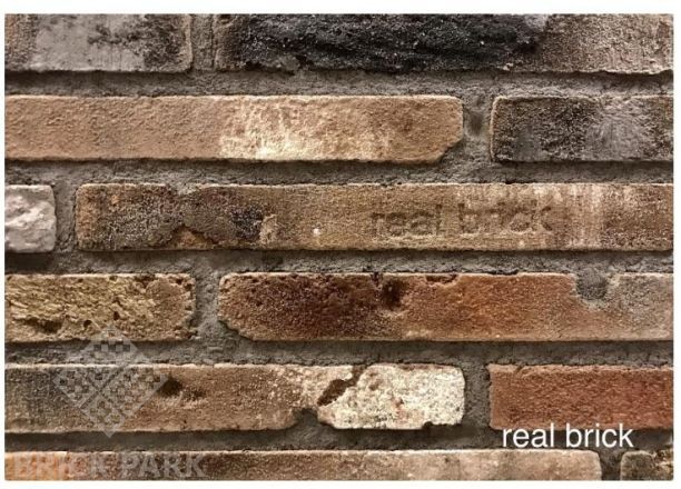Кирпич ручной формовки Real Brick КР/1 DF рядовой antic RB 05 глина античная коричневая