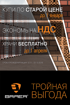Акция "Тройная выгода" БРАЕР Блоки Акция "Тройная выгода" БРАЕР Блоки