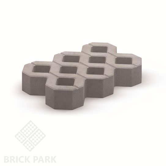 Газонная решетка Каменный век Standard Серый 600×400×100