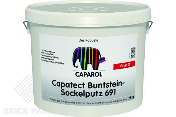 Caparol Capatect Buntstein-Sockelputz 691 серый