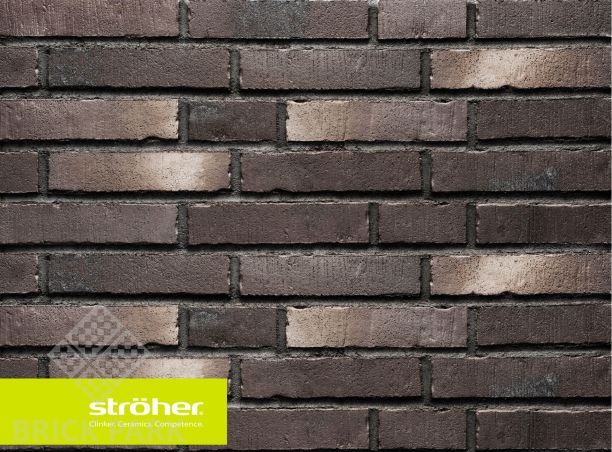 Клинкерная плитка Stroeher Handstrich 394 schwarzkreide