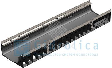 Лоток водоотводный Gidrolica Super ЛВ -20.24,6.12 - пластиковый, кл. Е600