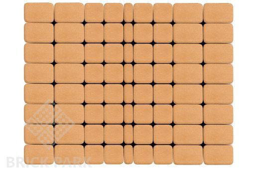 Бетонная брусчатка БРАЕР Классико медовый 172x115x60