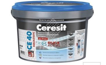 Затирка цементная для швов Ceresit CE 40 Aquastatic белая 2 кг