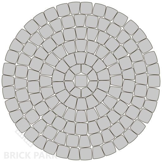 Тротуарная плитка Каменный век Классико Ориджинал Stone Top Красный гранит 115×115×60